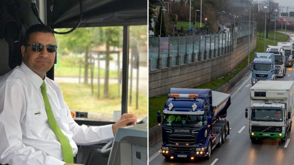 عمل سائق شاحنة في السويد