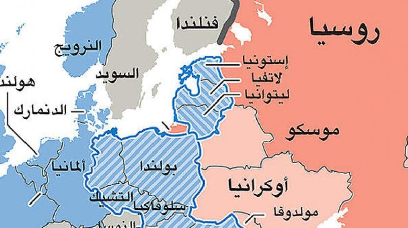 خريطة روسيا بالعربي