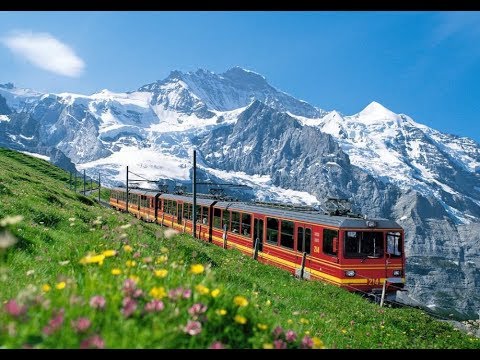 متعة السفر بالقطار من جنيف الى لوزان