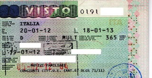 تكلفة تأشيرة السفر إلى إيطاليا